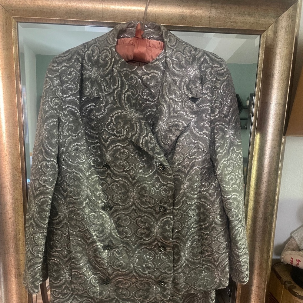 Vintage 2 Piece It’s the French Shop In Connecticut A-Line Dress and Jacket Set
